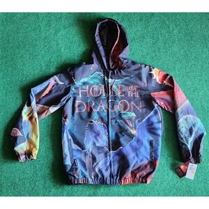 HBO Game of Thrones House of the Dragon Windbreaker Jacket Men Size Medium